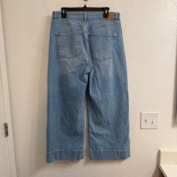 Lola Blue Flare Wide Leg Jeans - Picture 3 of 8